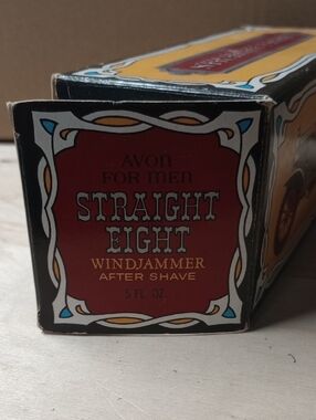 Avon For Men Straight Eight Windjammer After Shave - Red and Black